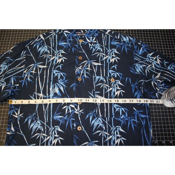 Puritan /Polo short sleeved / (Size M)/Navy - Hawaiian shirt /(100% Rayon) - Picture 9 of 11